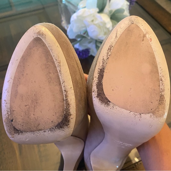 Miu Miu Tan Suede Heels - Picture 11 of 16